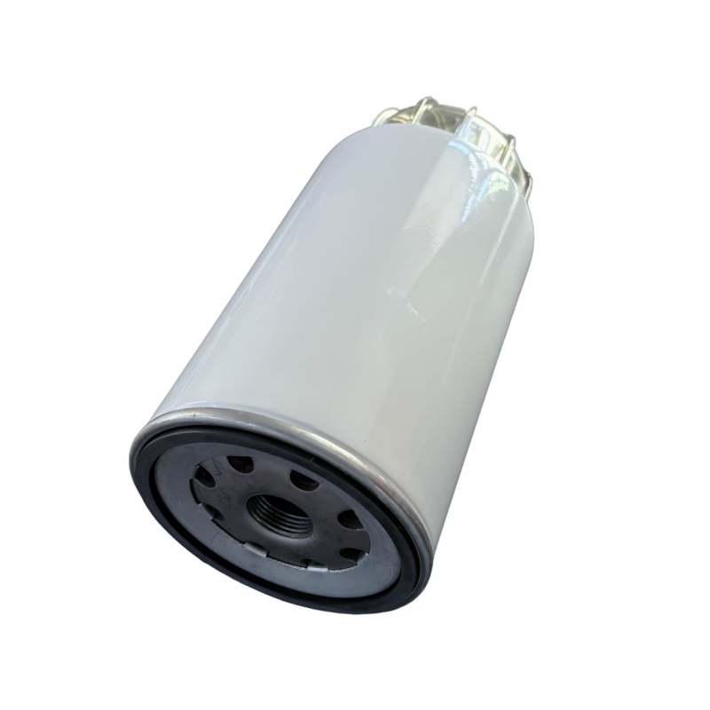 High quality auto parts WK 1060 FUEL FILTER Close-up of the WK 1060 fuel filter interface and metal housing